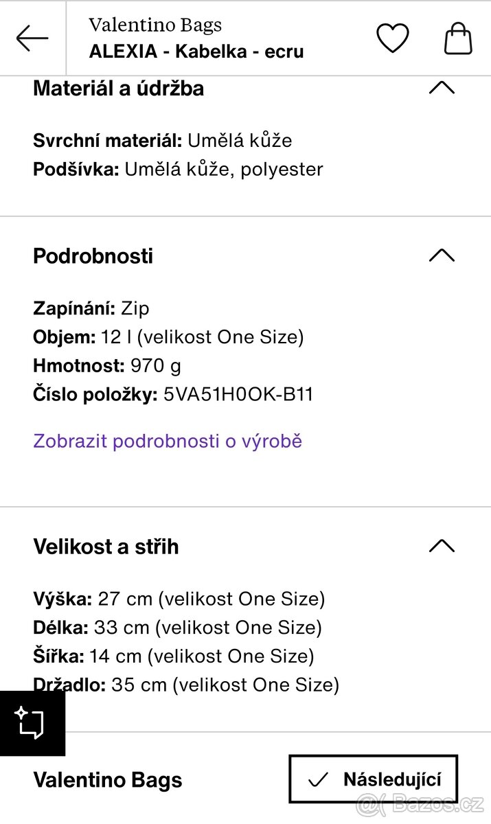 NOVÁ VALENTINO kabelka Alexis - 6