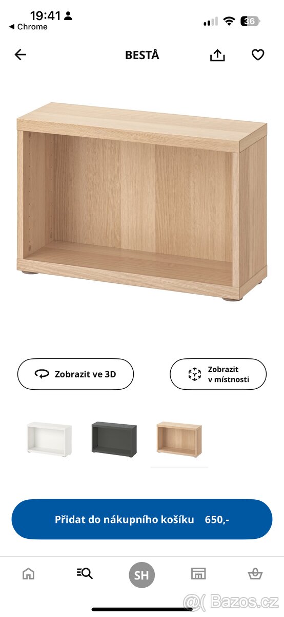 Ikea Besta, dvě nástěnné skříňky, PC 2700kc - 6