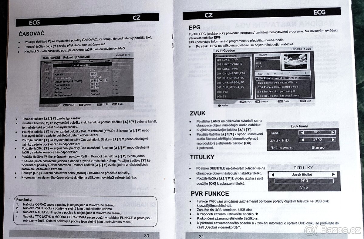 ECG +settopbox Sencor + 40ks DVD - 6