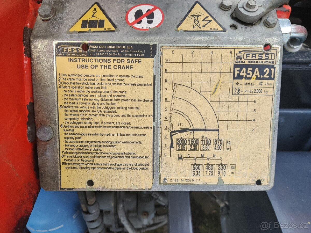 Daf LF 45.150 nosič kontejnerů s HR - 6