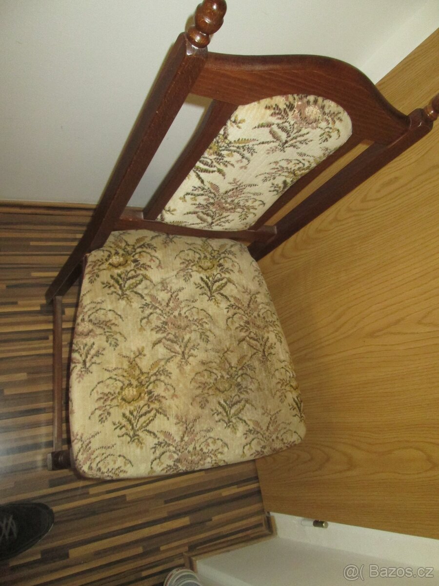 Starožitná řezbovaná židle - 6