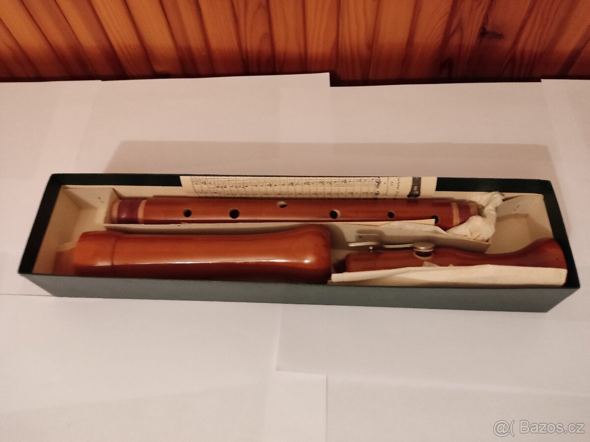 Tenorová flétna VEB Markneukirchen DDR + krabička - 6