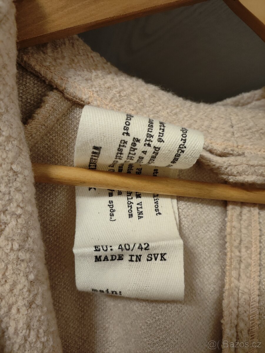 Těhotenský/nosící vlněný kabát od Mamiky - 6