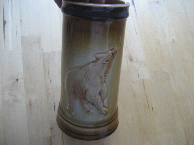 Keramický retro tuplák s medvědem - 6