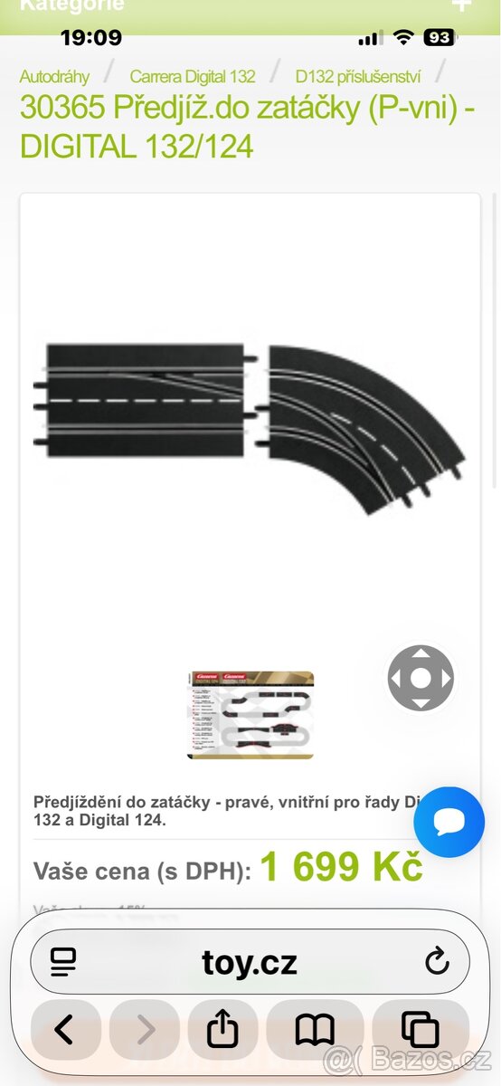 CARRERA DIGITAL VÝHYBKA PŘEDJÍŽDĚNÍ - 6