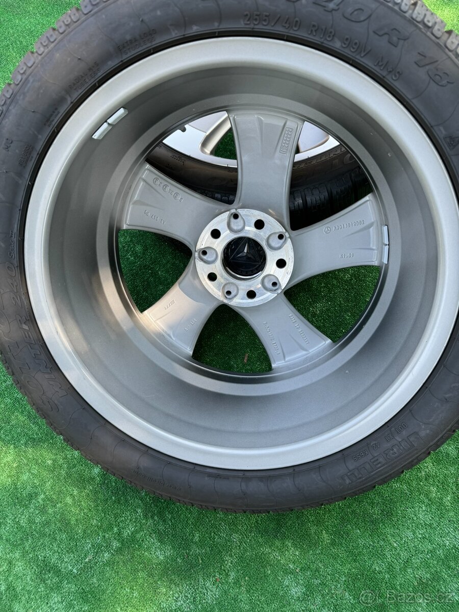 Originál alu kola Mercedes SL 5x112 R18 zimní - 6