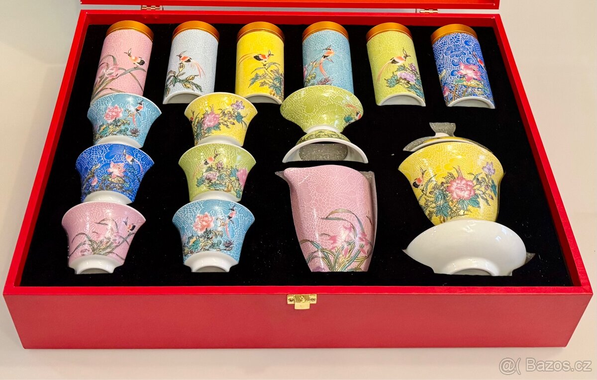 Krásná nová čínská čajová porcelánová souprava - 6