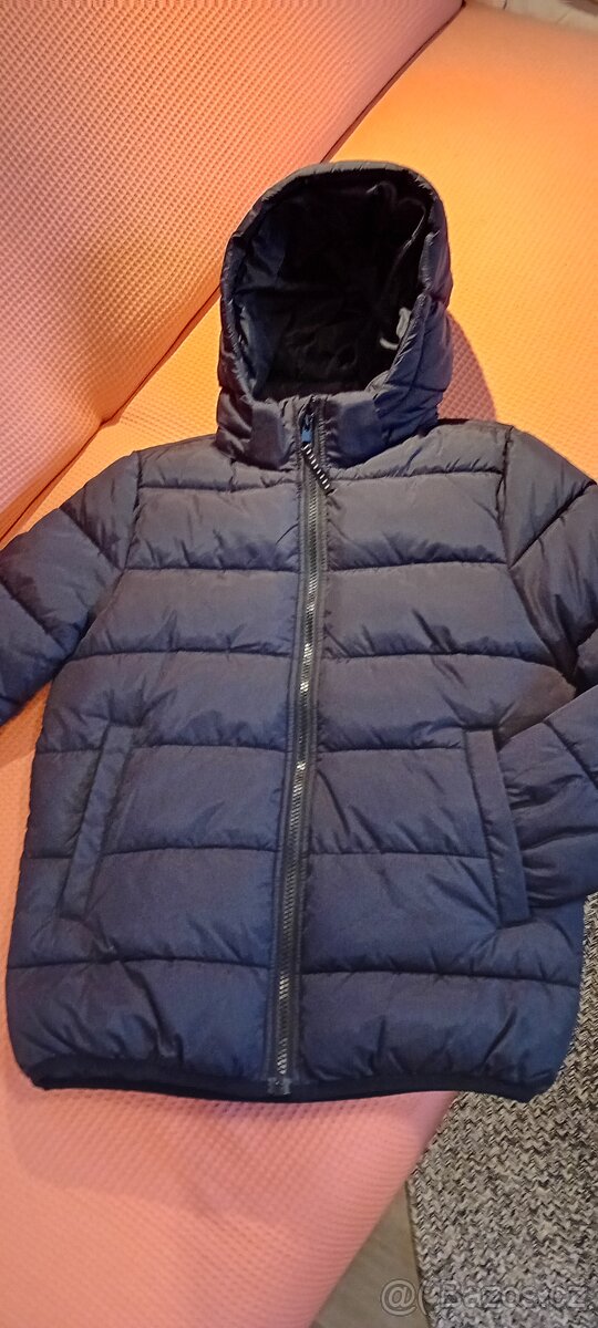 N.ová chlapecká zimní prošívaná bunda H&M vel.140 - 6