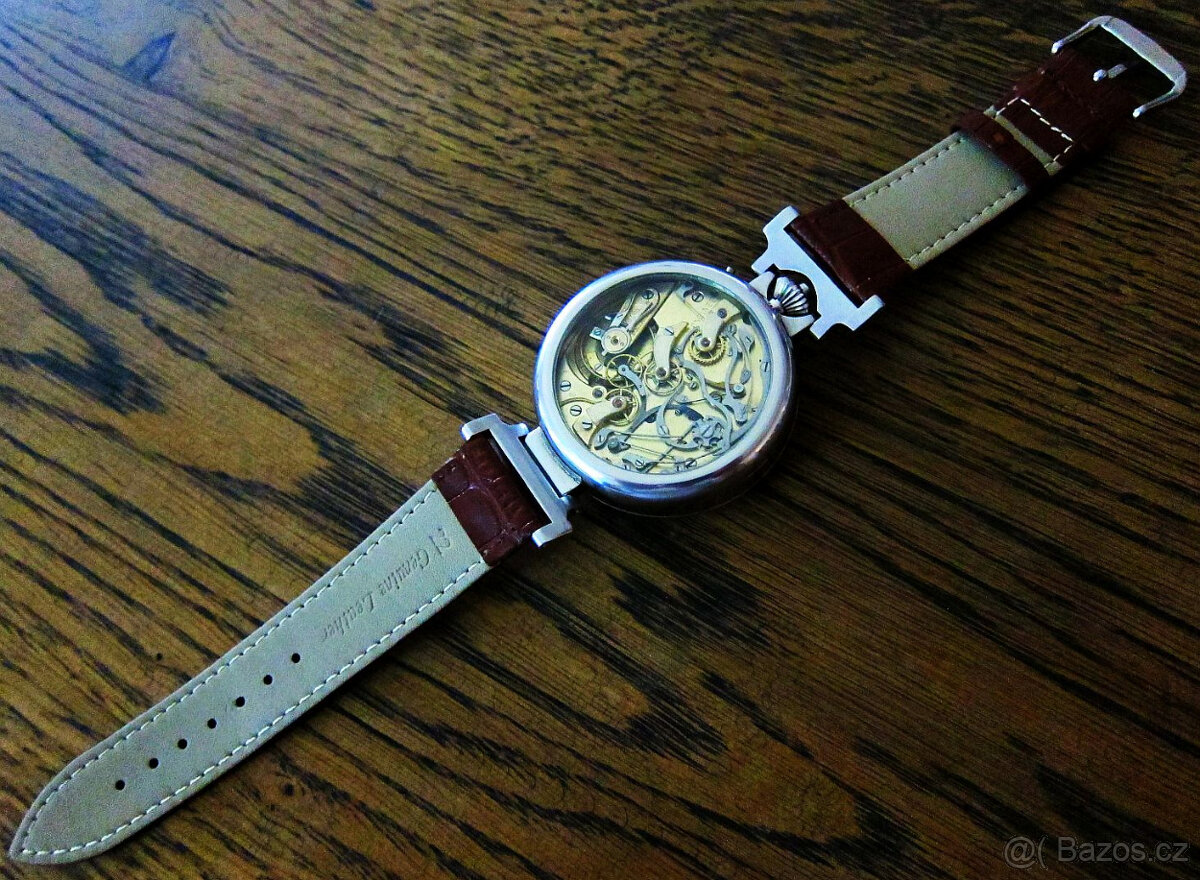 LONGINES 1900 CHRONOGRAF luxusní švýcarské náramkové hodinky - 6