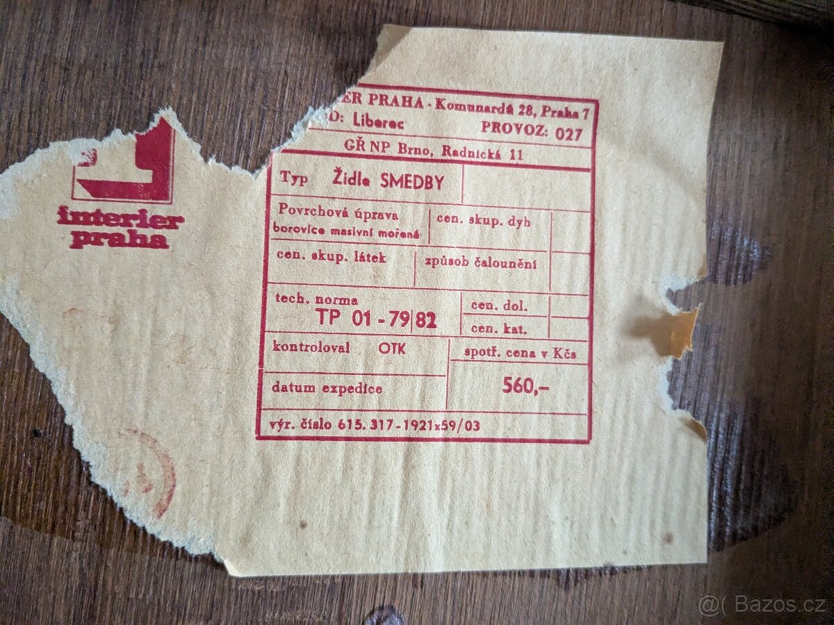 Jídelní stůl masiv + 6 židlí - 6