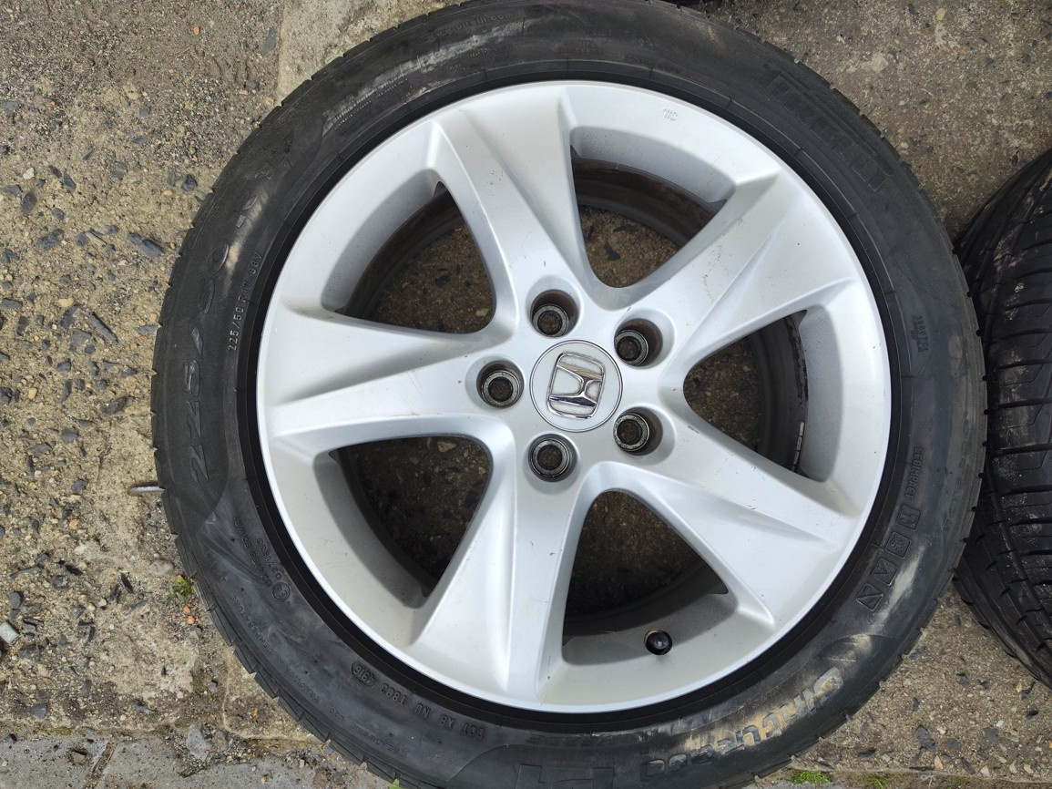 17"letní alu sada 5x114 origo Honda Accord Civic CRV 225/50 - 6