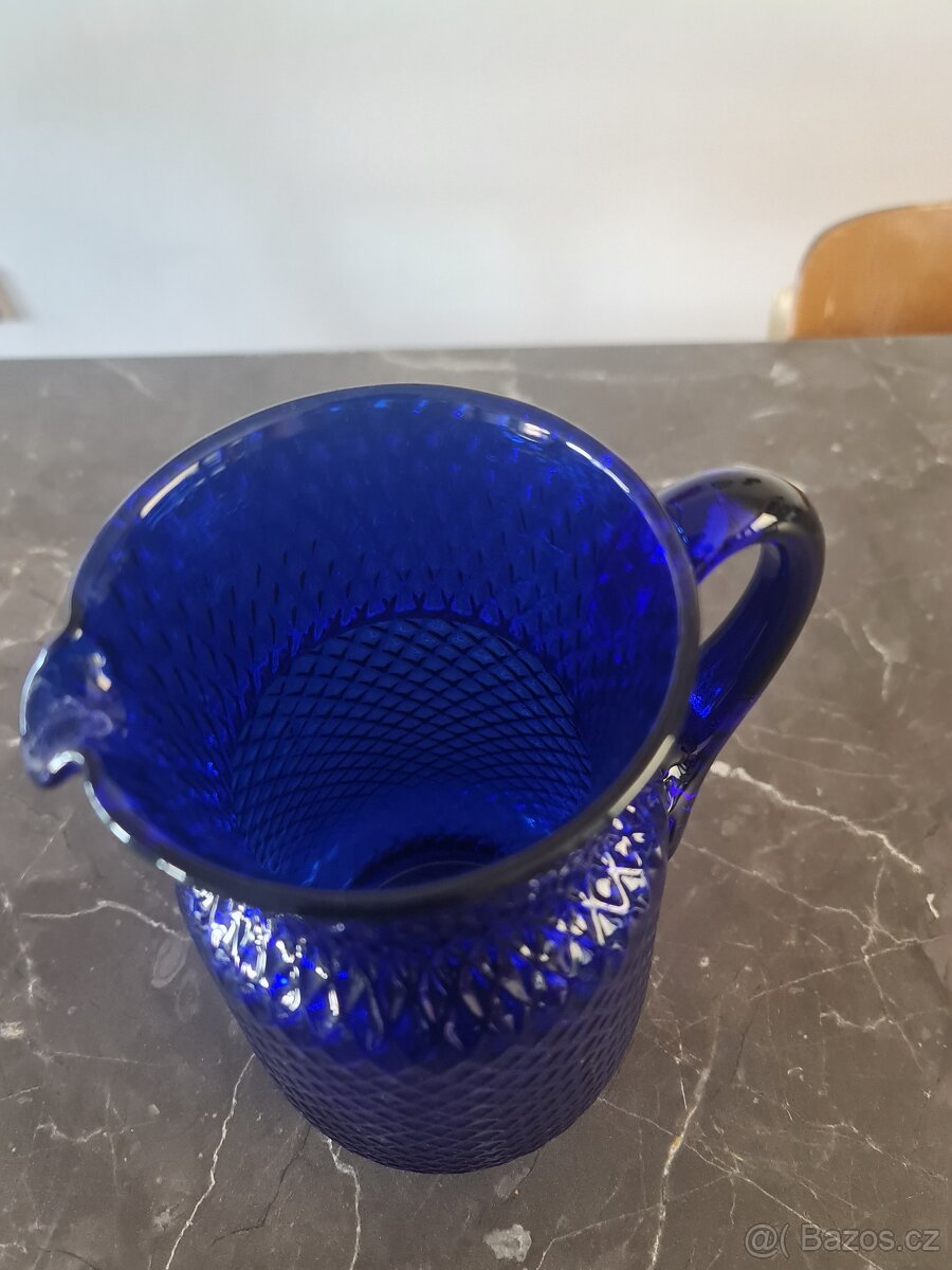 Starožitný skleněný džbán - 6