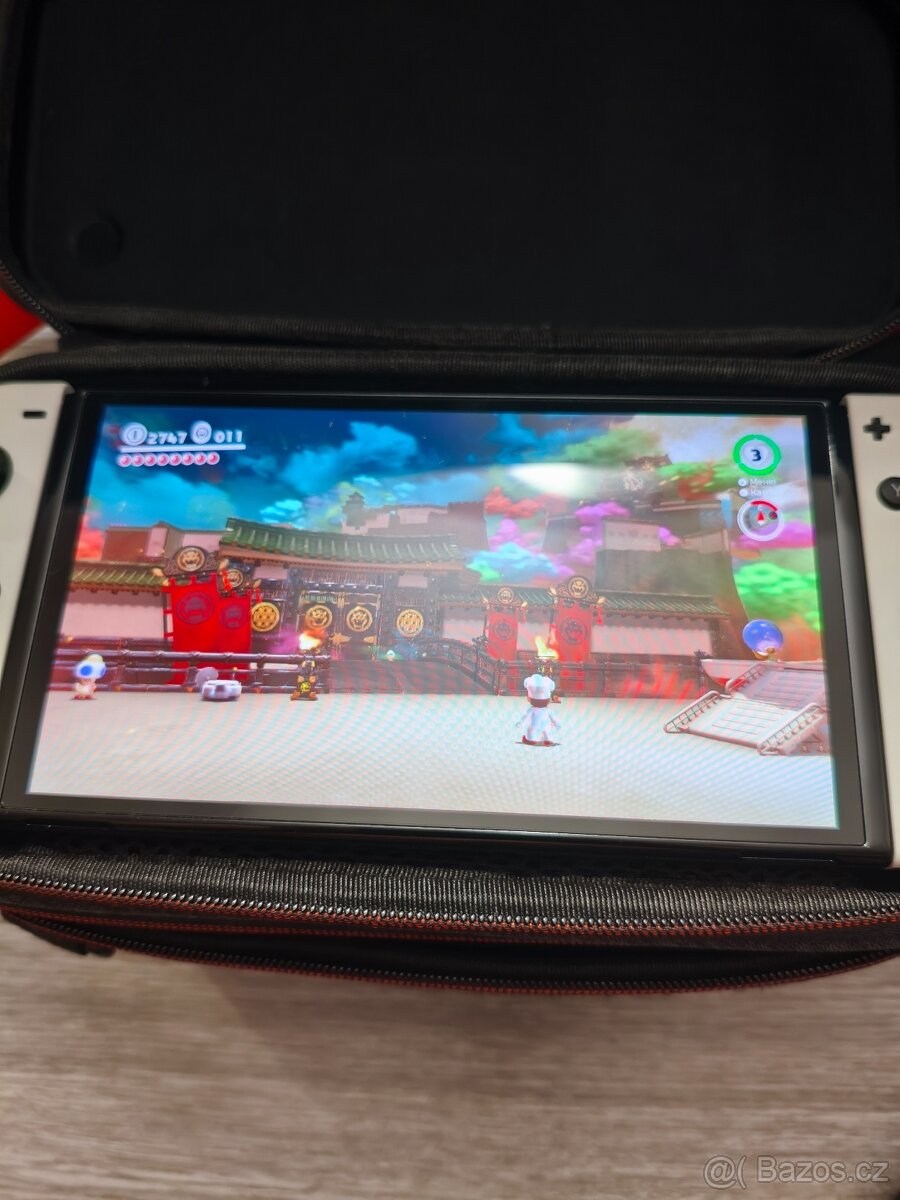 Nintendo Switch OLED (Full set) + 5 TOP her + Velký kufr + 2 - 6