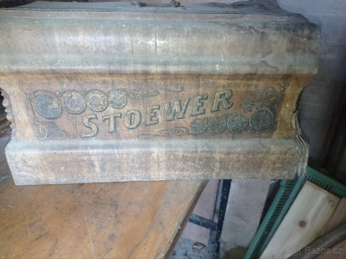 Prodam starožitný sici stroj,pohon kličkou ,fa STOEWER - 6