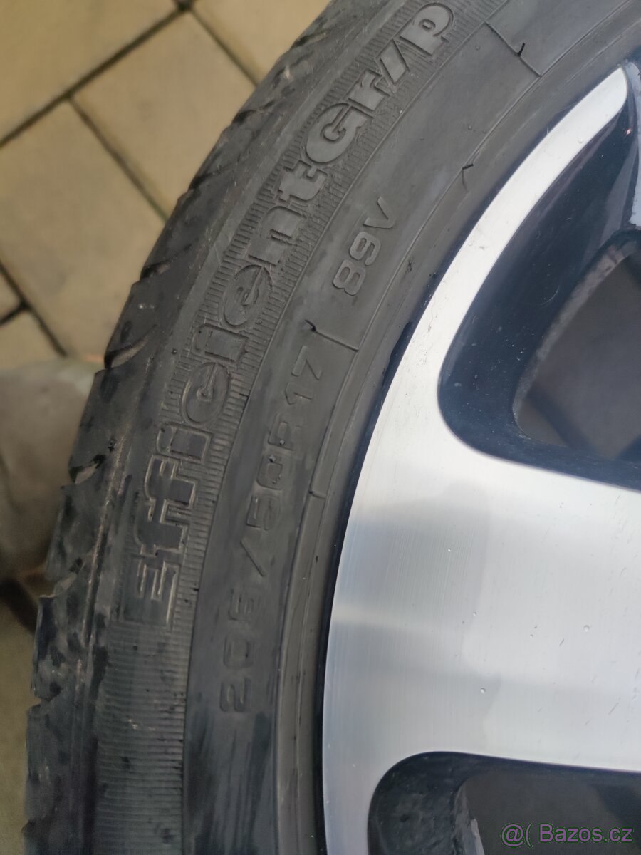 Alu kola 4x108 R17 205/50 letní - 6