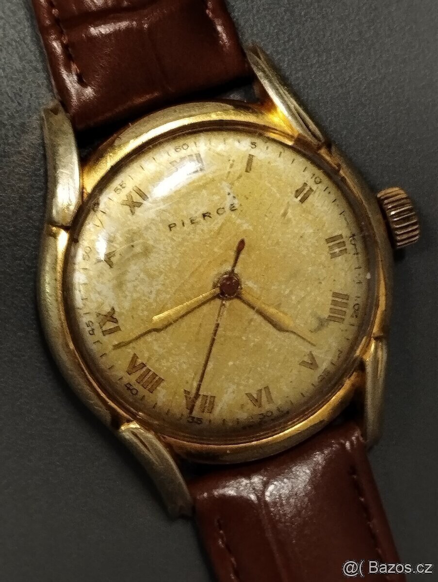 Starožitné pánské mechanické hodinky PEIRCE rok 1905 👍👍👍 - 6