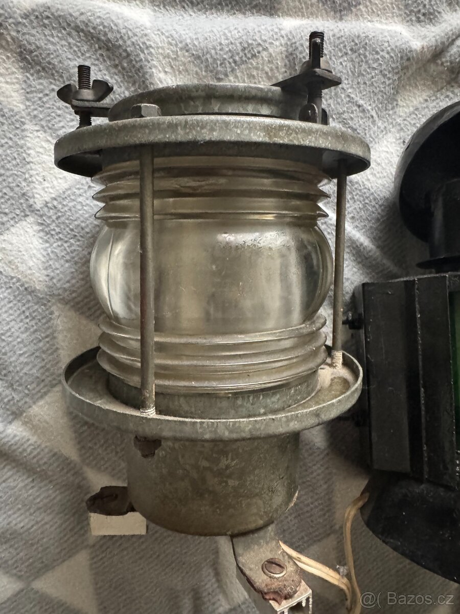dvě staré lodní lampy funkční-nabídněte - 6