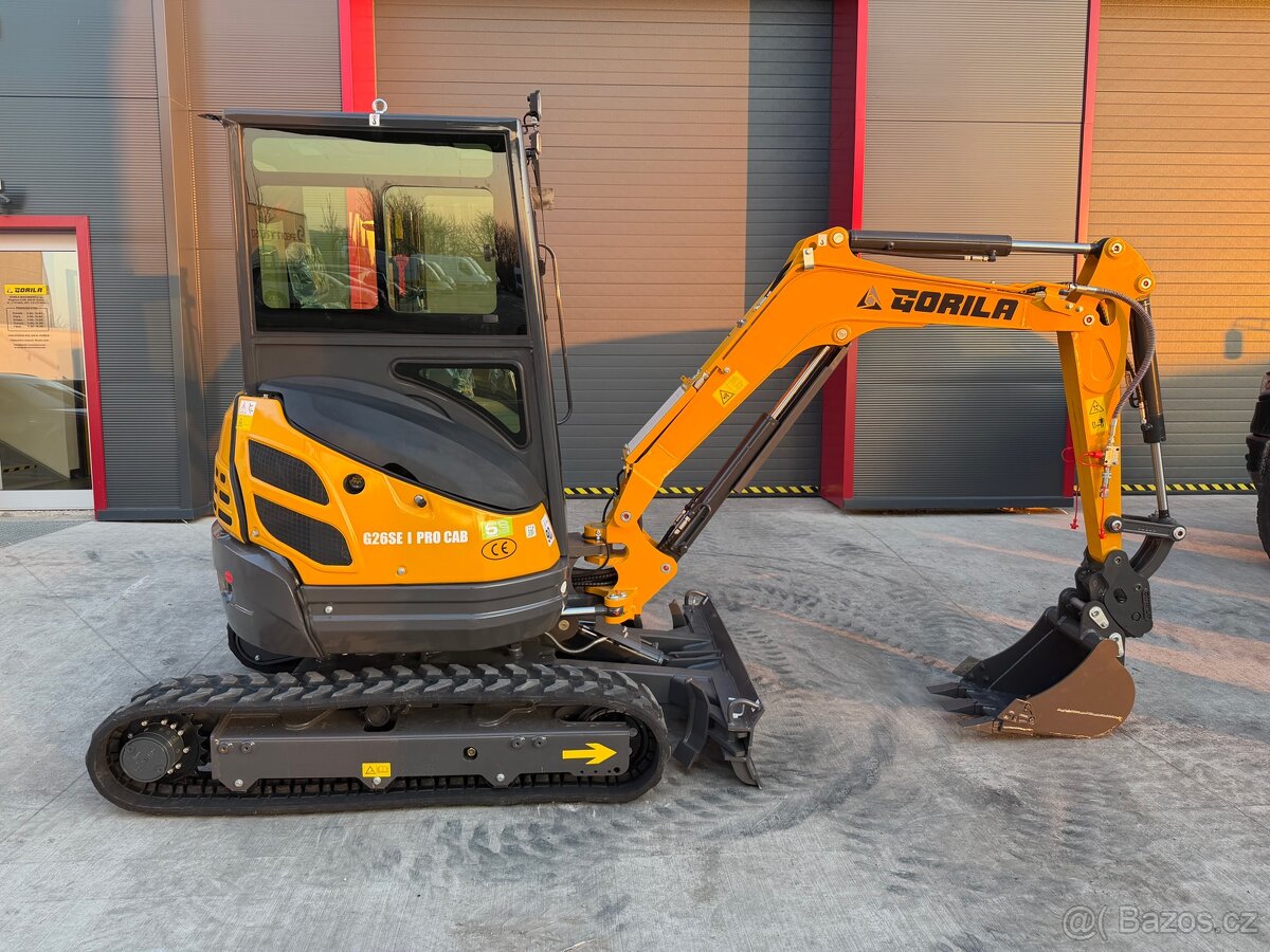 Minibagr Gorila G27SE PRO CAB - Sleva akce 59.000,- - 6