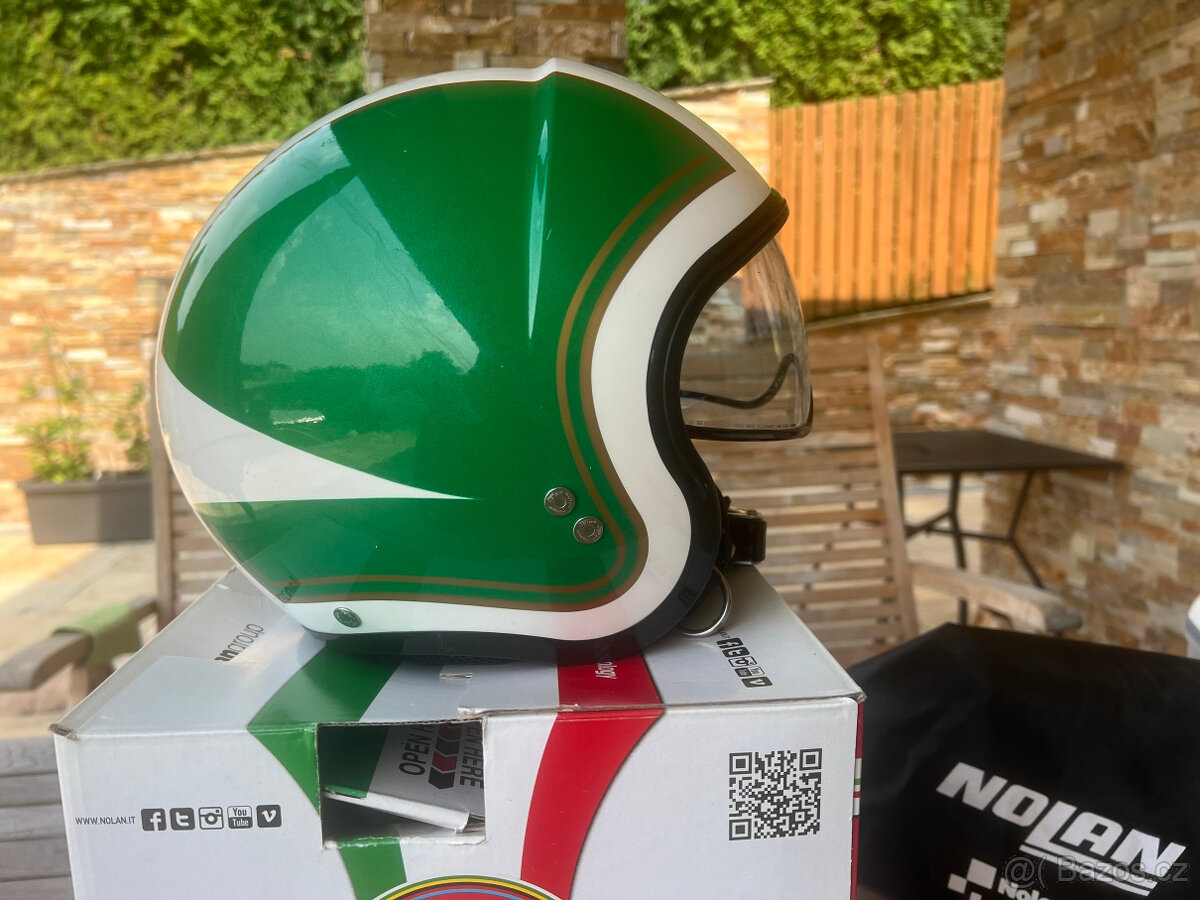 Helma Jet Nolan N21 Tricolore 31 Metal White S - 6