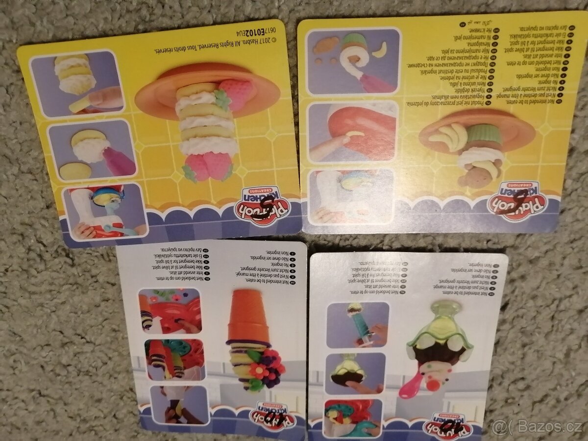 sada na plastelýnu play-doh , 3sady - 6