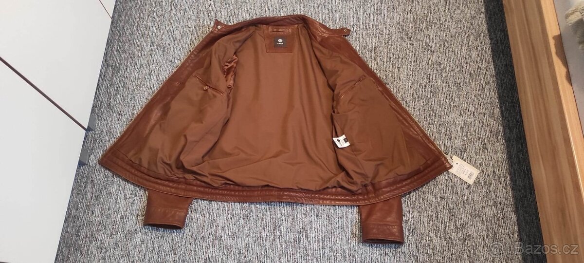 Kožená panská bunda vel.56 - 6