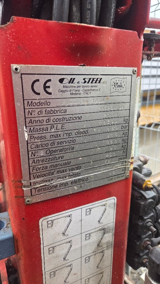 Prodám pásovou plošinu 1400kg Hinowa Picchio 1050 - 6