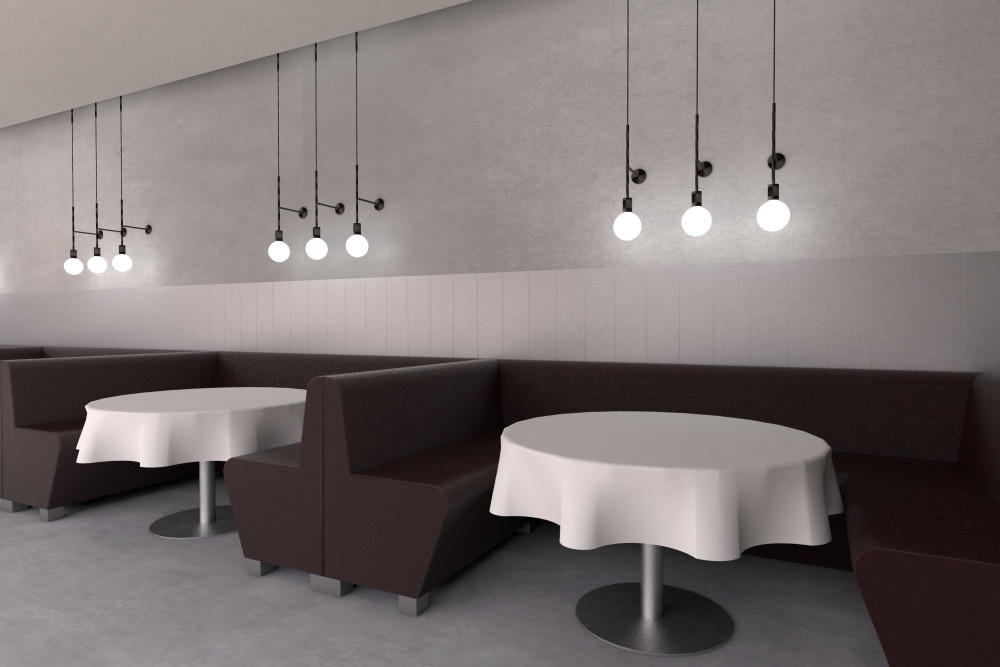 Čalouněné lavice BASIC 1,2m, černá - 6