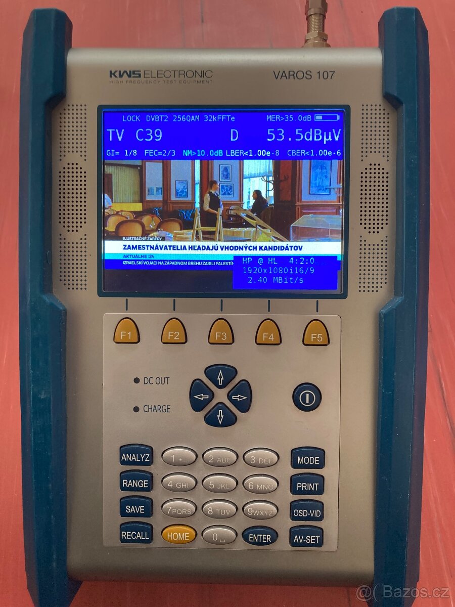 KWS Varos 107- měřící přístroj pro DVB T2,DVB-C,DOCSIS .... - 6