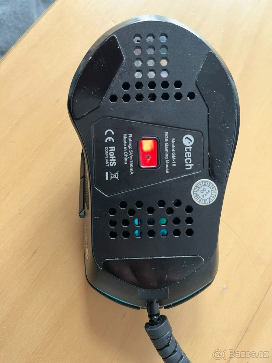 C-TECH Scarab Herní optická/7200 DPI/Černá Myš - 6