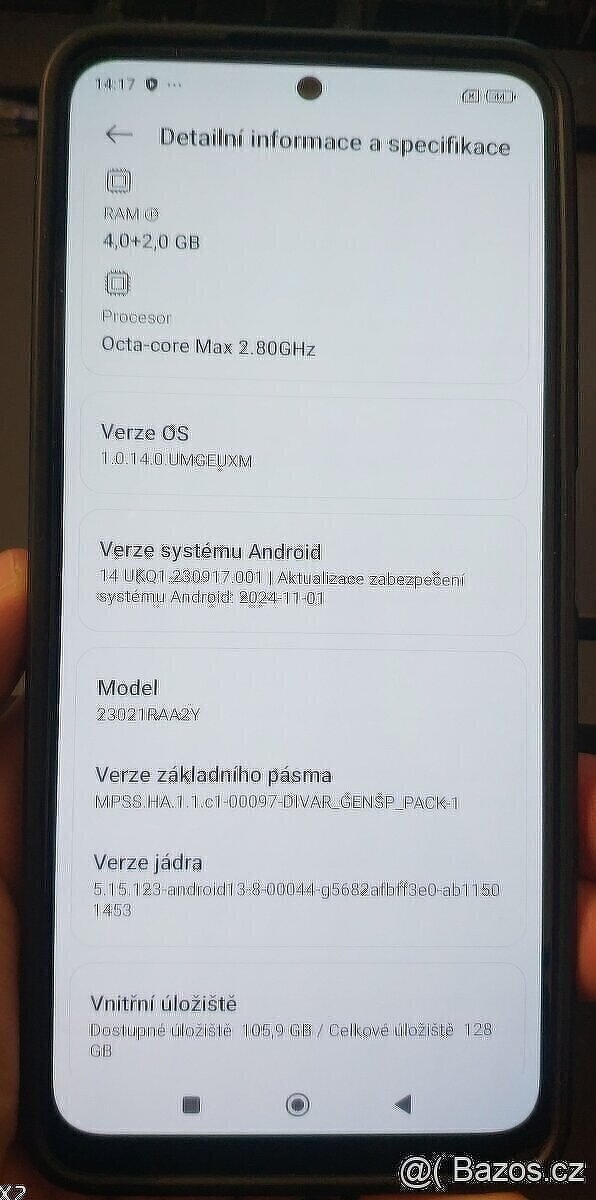 Prodám Xiaomi Note 12 4G 6GB/128GB + KOMPLETNÍ BALENÍ - 6