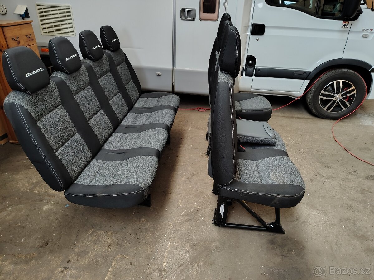 Sedačky, sedadla Fiat Ducato, Citroen Jumper, Peugeot Boxer - 6