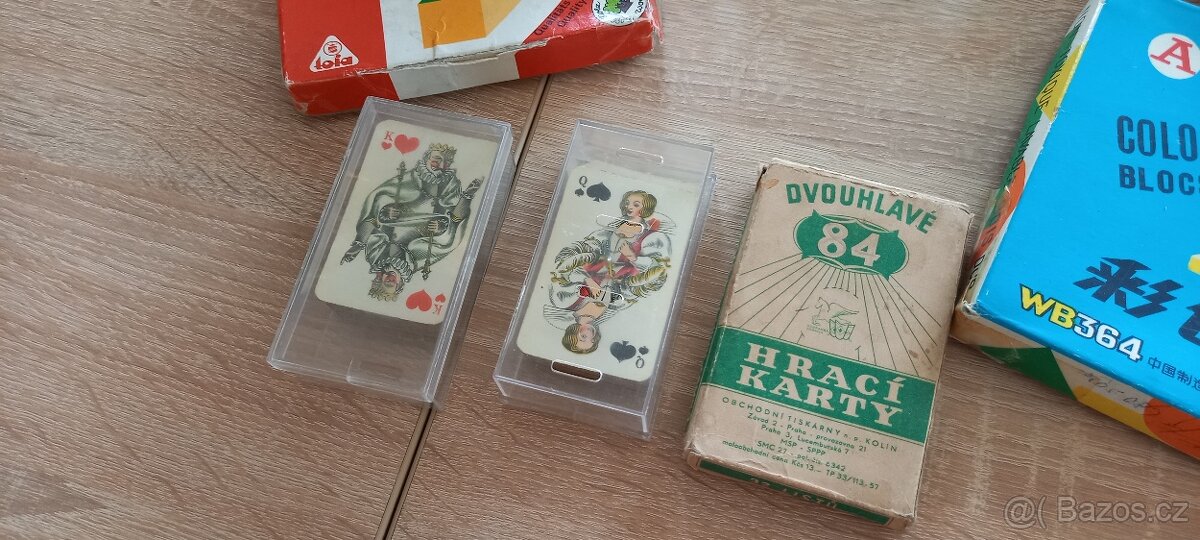 Staré hračky hry kostky stavebnice různé - 6