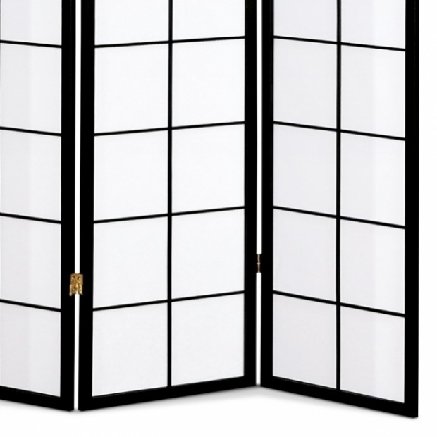 Dřevěný paravan GO bílý a černý v 4 dílech - 6