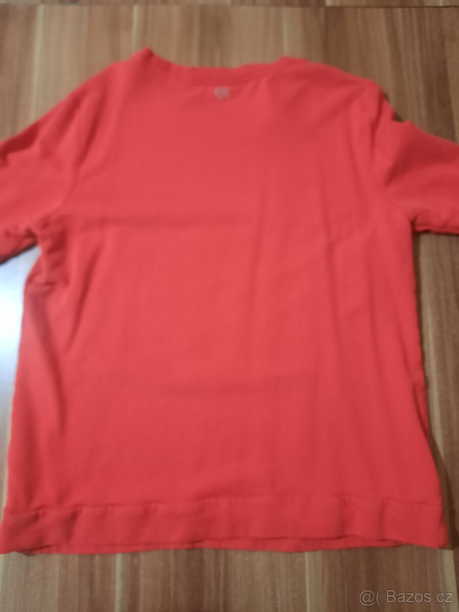Červená mikina Calvin Klein,v.L, velmi dobry stav - 6