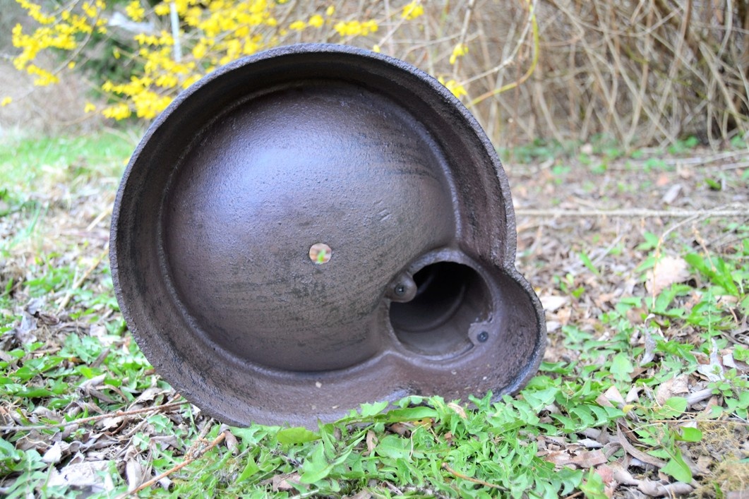 Vodovodní sloupek - kašna - litinová výlevka - hnědá - 6