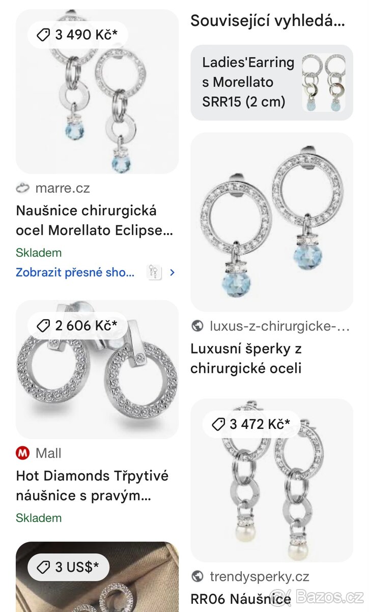 Morellato šperky - náušnice + náhrdelník - 6