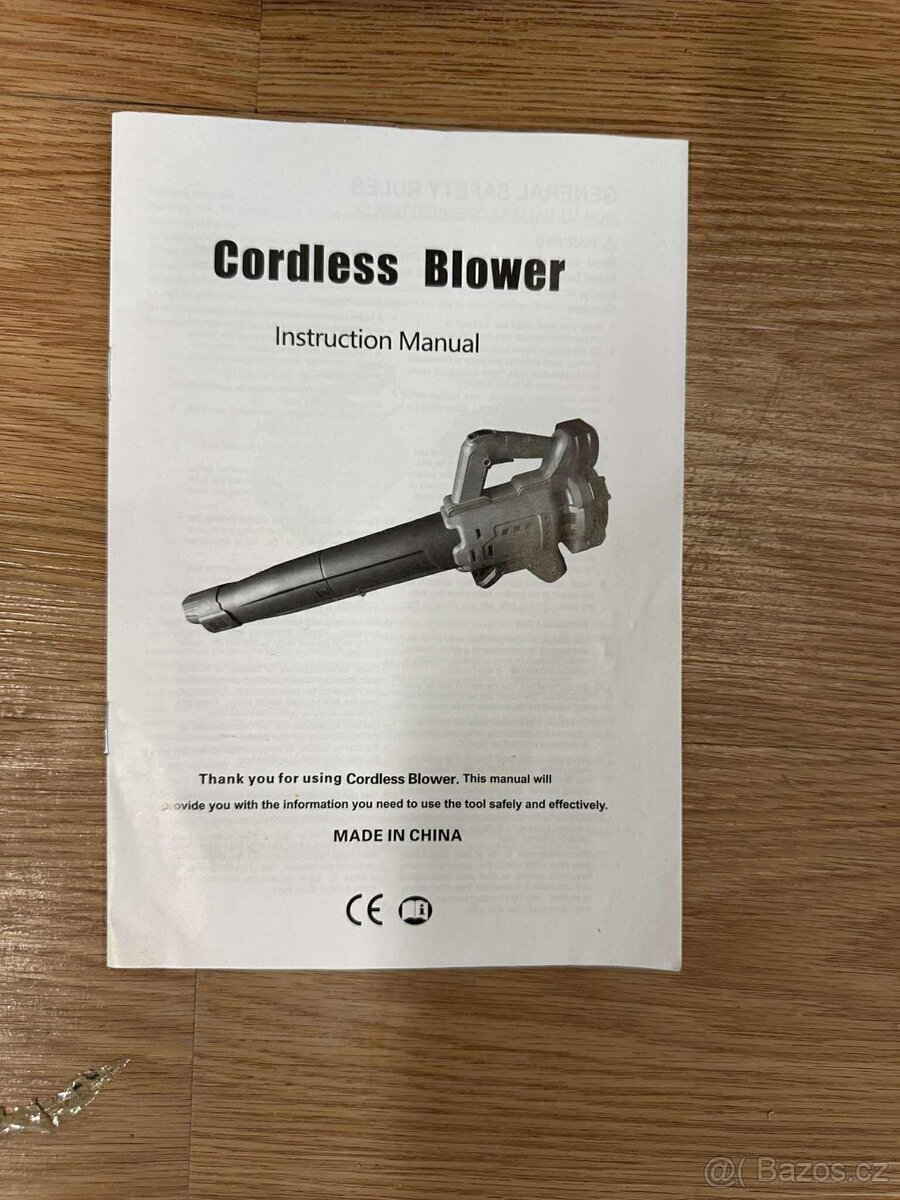 Aku foukač na listí Cordless Blower – nový, včetně nabíječky - 6