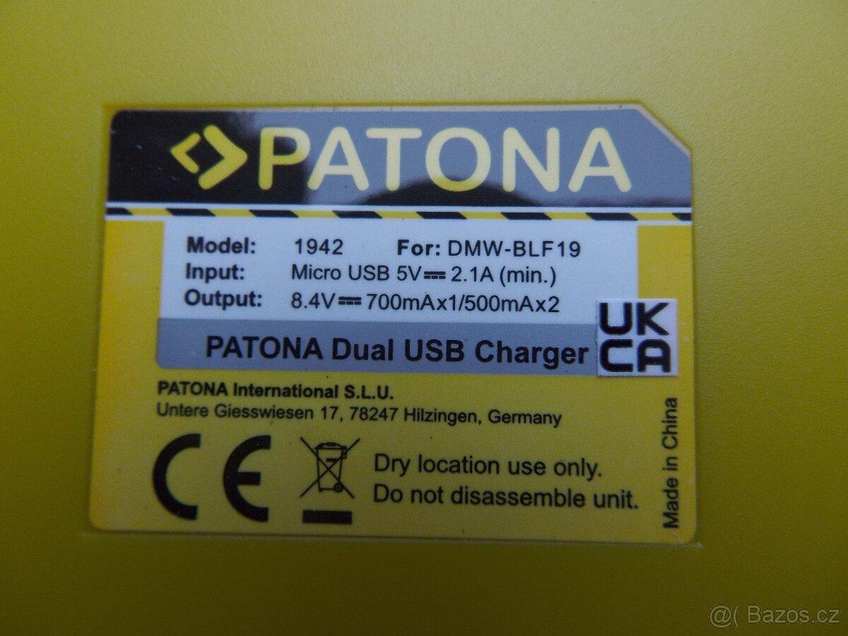 Panasonic - duální rychlo nabíječka a 2x baterie 2000mA - 6