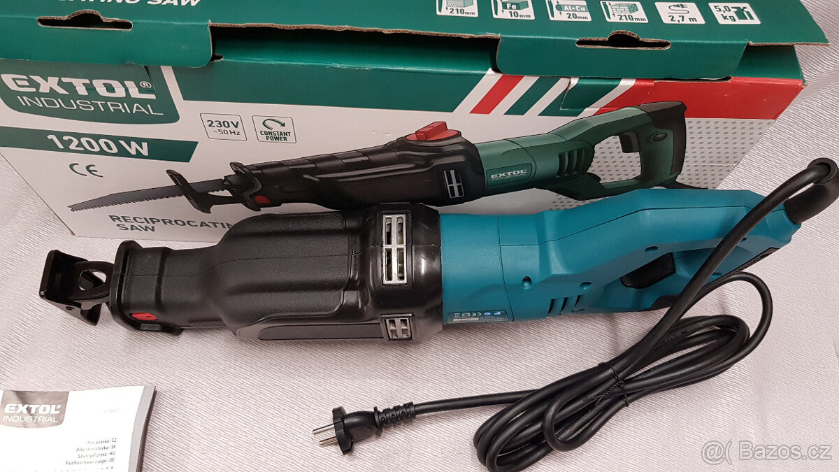 Elektrická pila ocaska Extol Industrial 1200W, NOVÁ + přísl. - 6