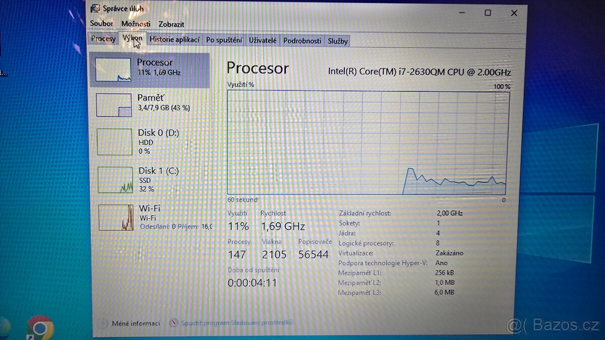 HP Pavilion DV6 – i7 / 8GB RAM / SSD + HDD / Radeon HD - 6