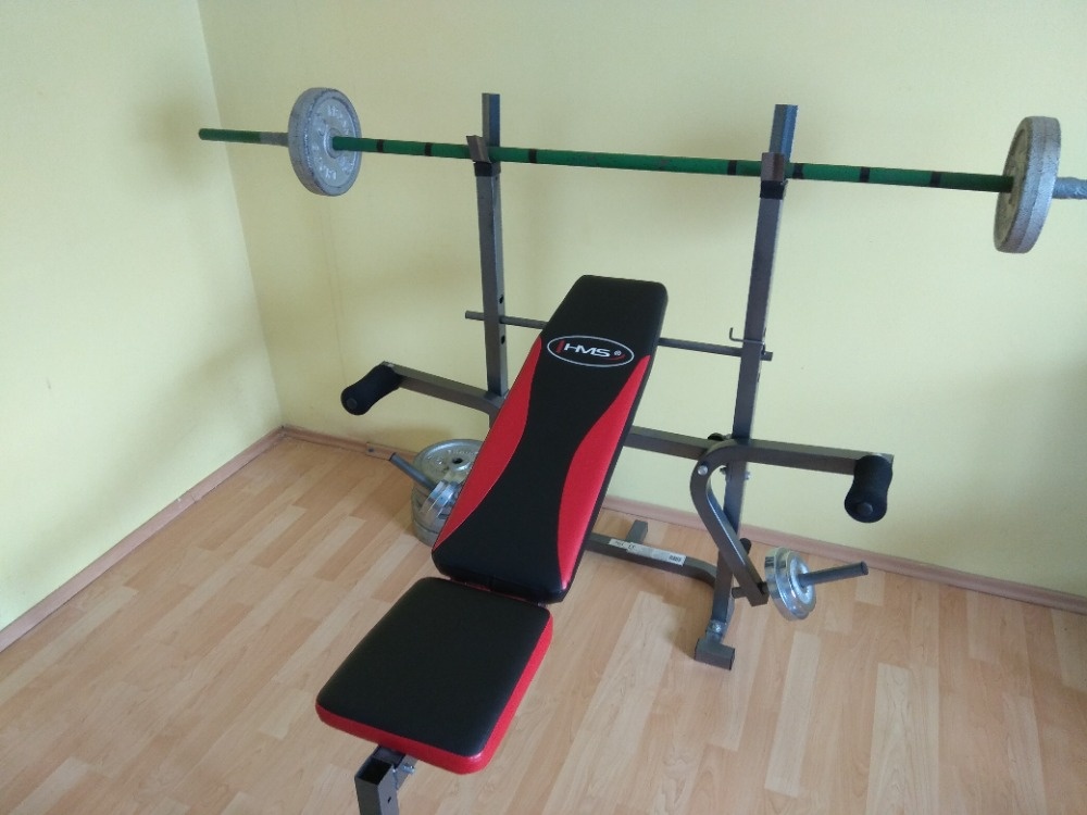 Bench press lavice 100 kg+ závaží Franka Sport + osy - 6