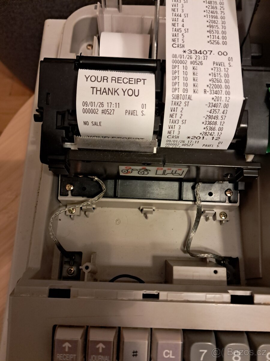Prodám starší pokladnu Sharp - 6