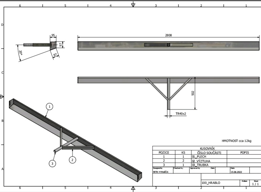 Srovnávací hrablo - 6