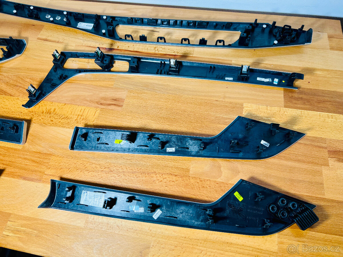 Audi A4 B9 hliníkový dekor lišty interiéru - 6