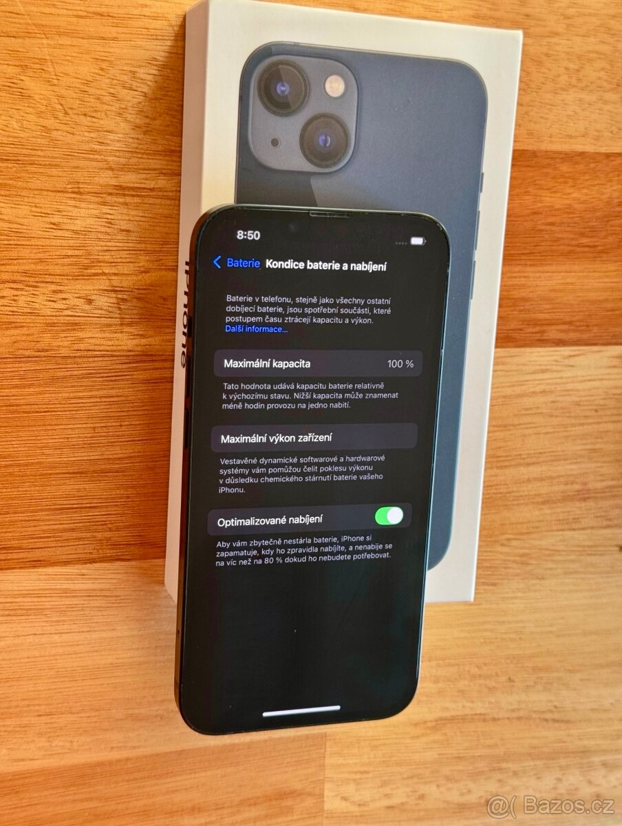 iPhone 13 Mini Černá BATERIE 100% TOP - 6