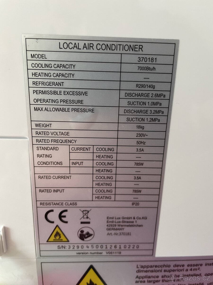 Prodám mobilní klimatizaci - 6