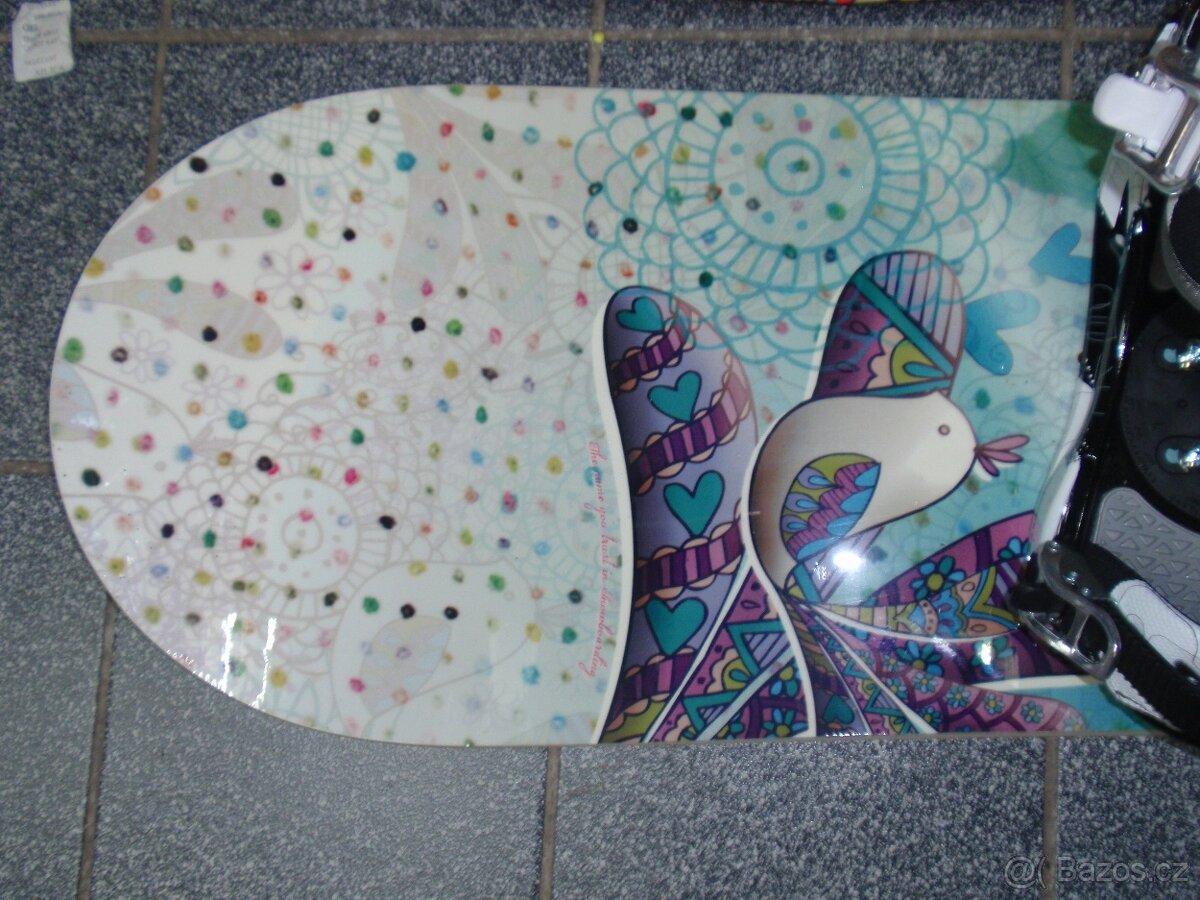 NOVÝ DÁMSKÝ SNOWBOARD 152 CM TRANS+VAK+VÁZÁNÍ ELFGEN - 6