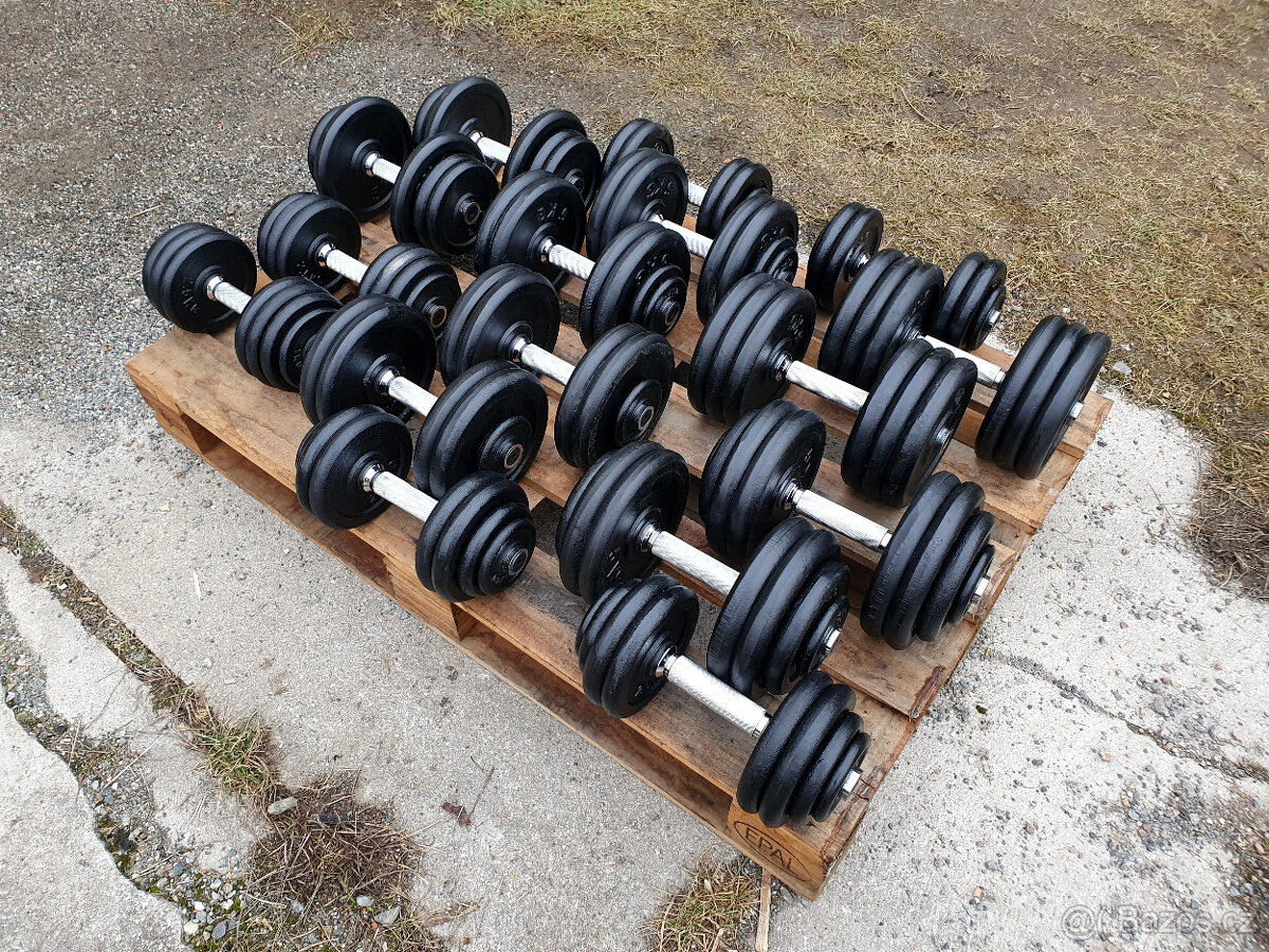 SADA činek jednoruček 12,5-30kg 340kg - NOVÁ - 6