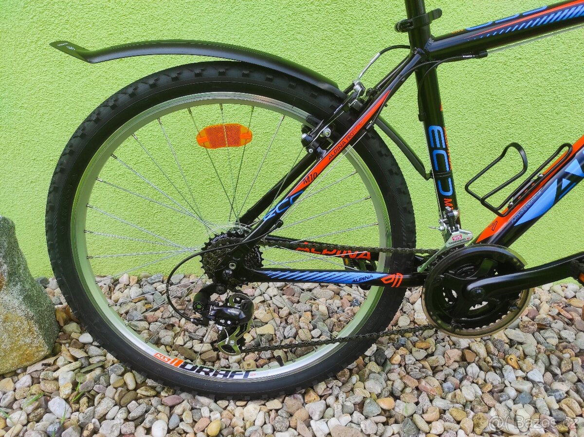 Značkové kolo ALPINA 26"/17,5" (modrá/oranžová) - 6