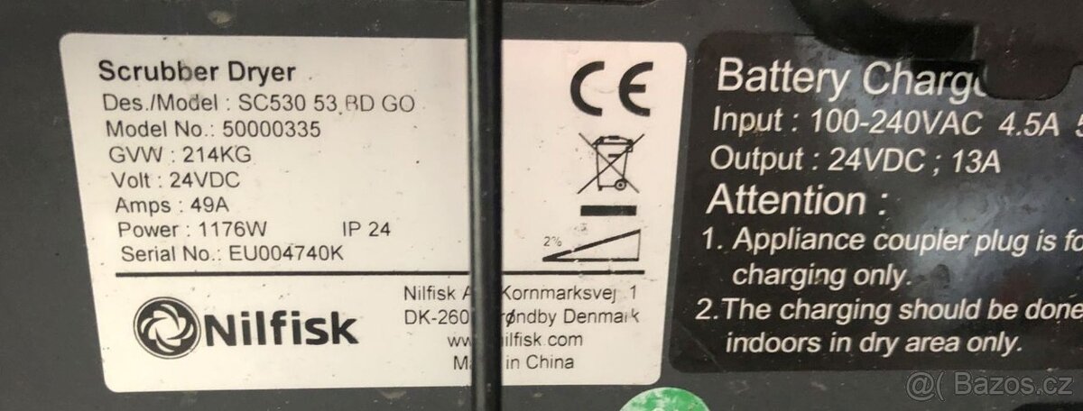 Podlahový mycí stroj Nilfisk SC530 53 BD GO FULL - 6